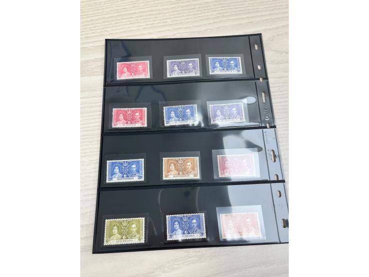 including KGVI Coronation issues, QEII Coronation commemoratives, QEII Royal Silver Wedding sets, and other related issues. T